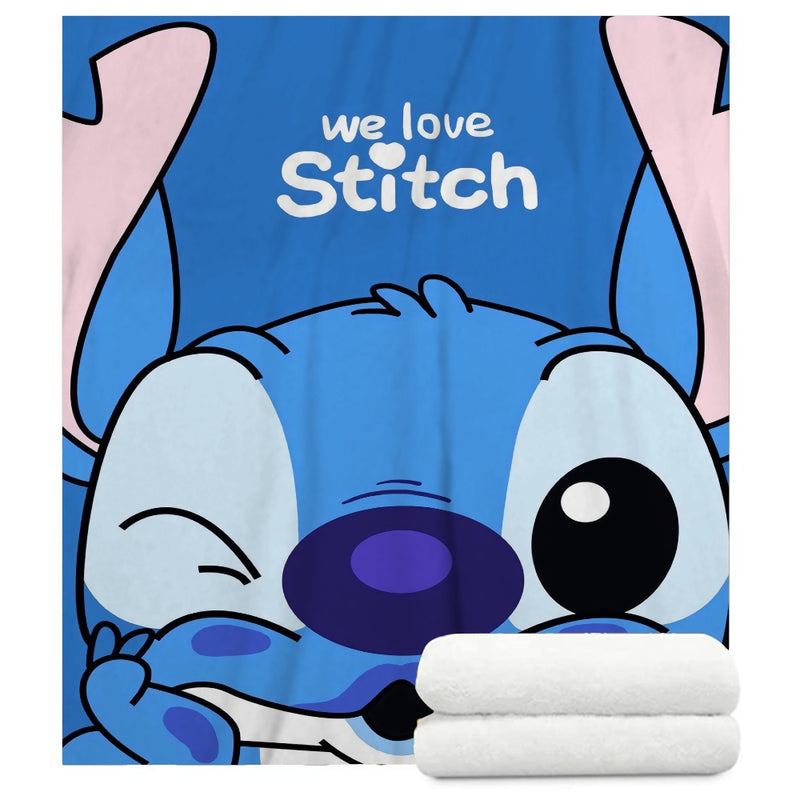 Cobertor de Flanela do Stitch