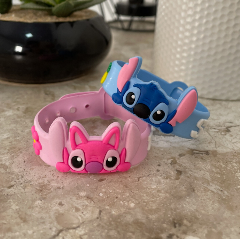 Pulseira Infantil Stitch e Angel