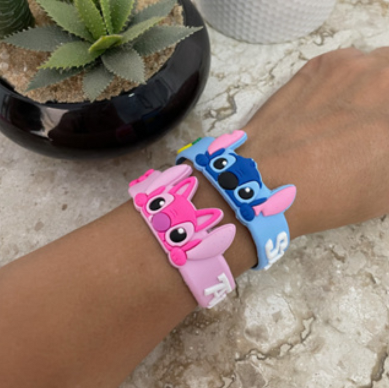 Pulseira Infantil Stitch e Angel