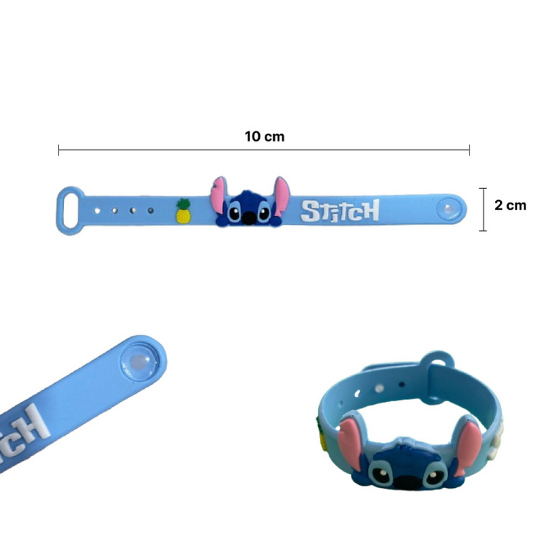 Pulseira Infantil Stitch e Angel