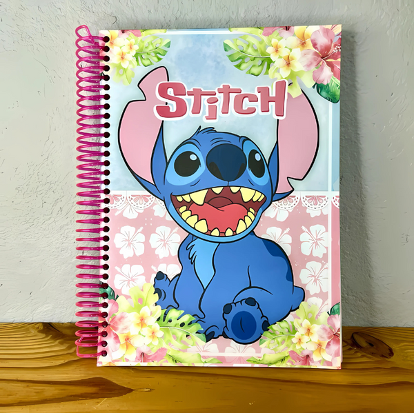 Caderno Universitário De 10 Matérias Stitch Escolar