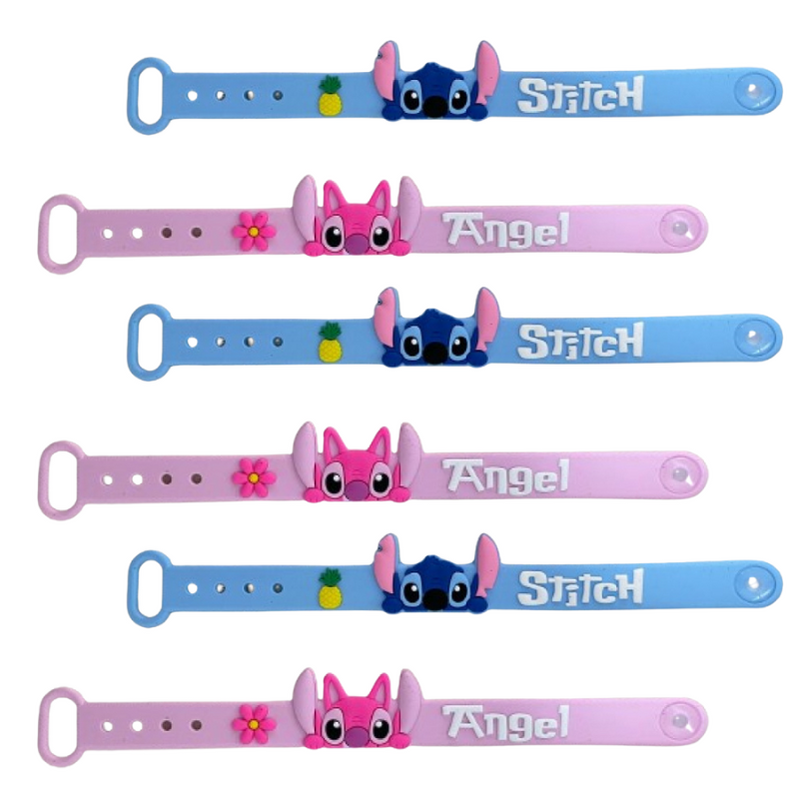 Pulseira Infantil Stitch e Angel