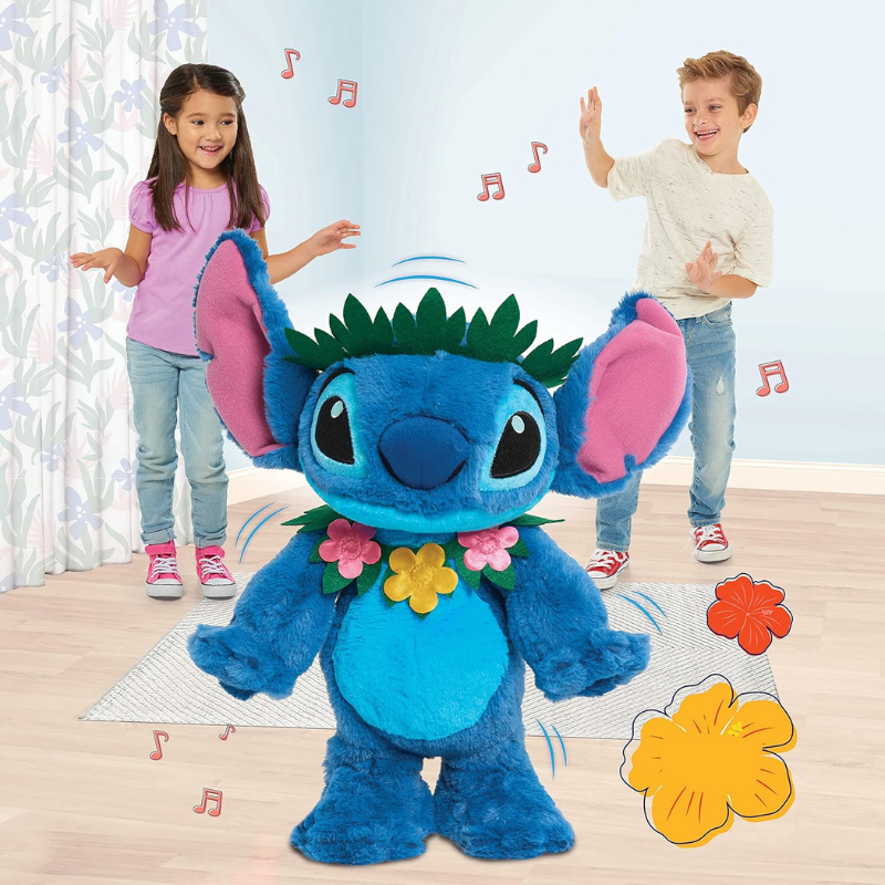 Pelúcia Stitch Hula Hula - A Explosão de Diversão que Dança e Canta