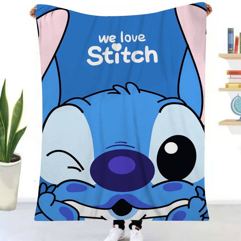 Cobertor de Flanela do Stitch